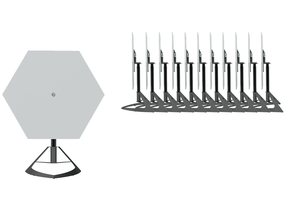 BakkerElkhuizen Honeycomb Dlite Steh-Sitz Schreibtisch platzsparende Aufbewahrung