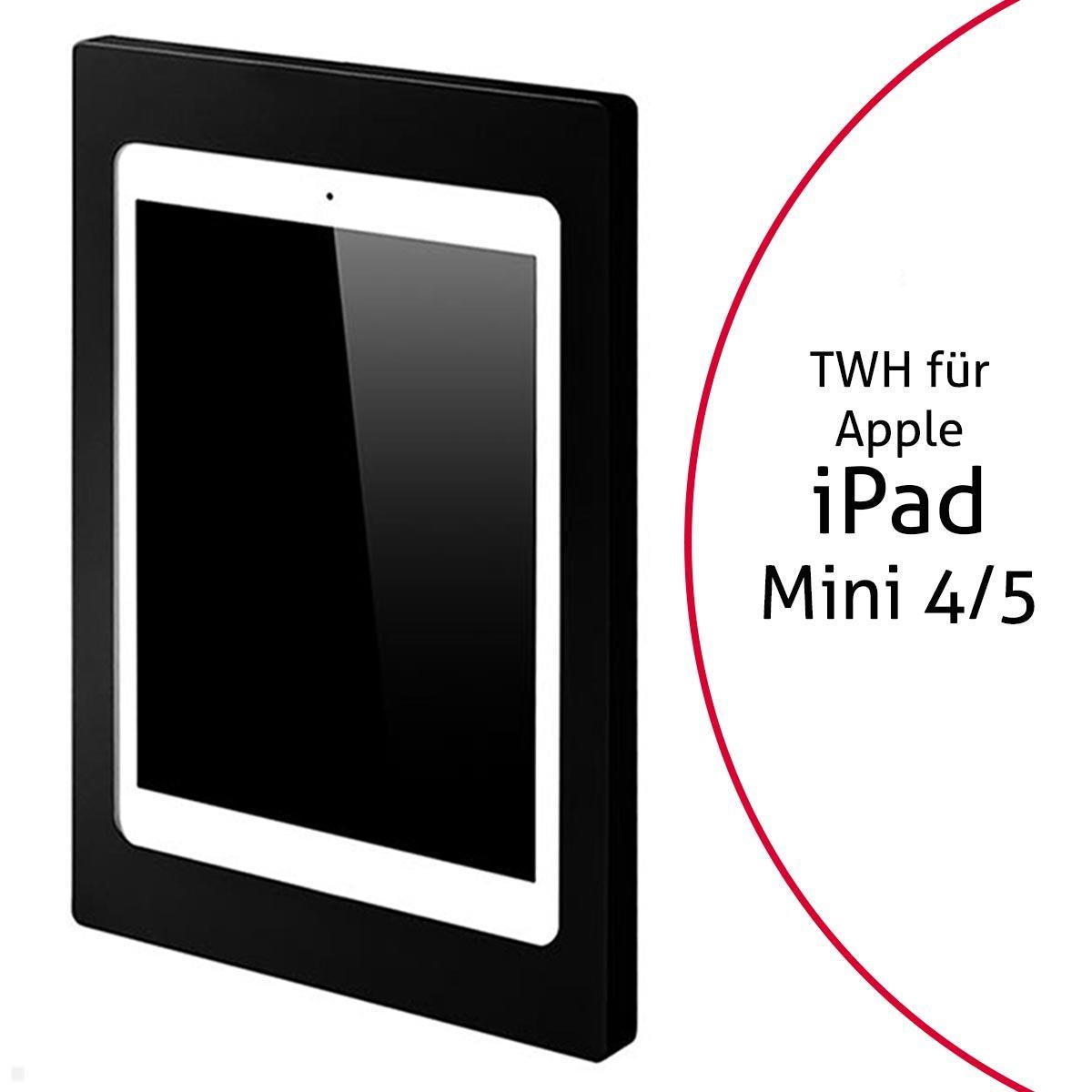 TabLines TWH046B Tablet Wandhalterung für Apple iPad Mini 4/5, schwarz