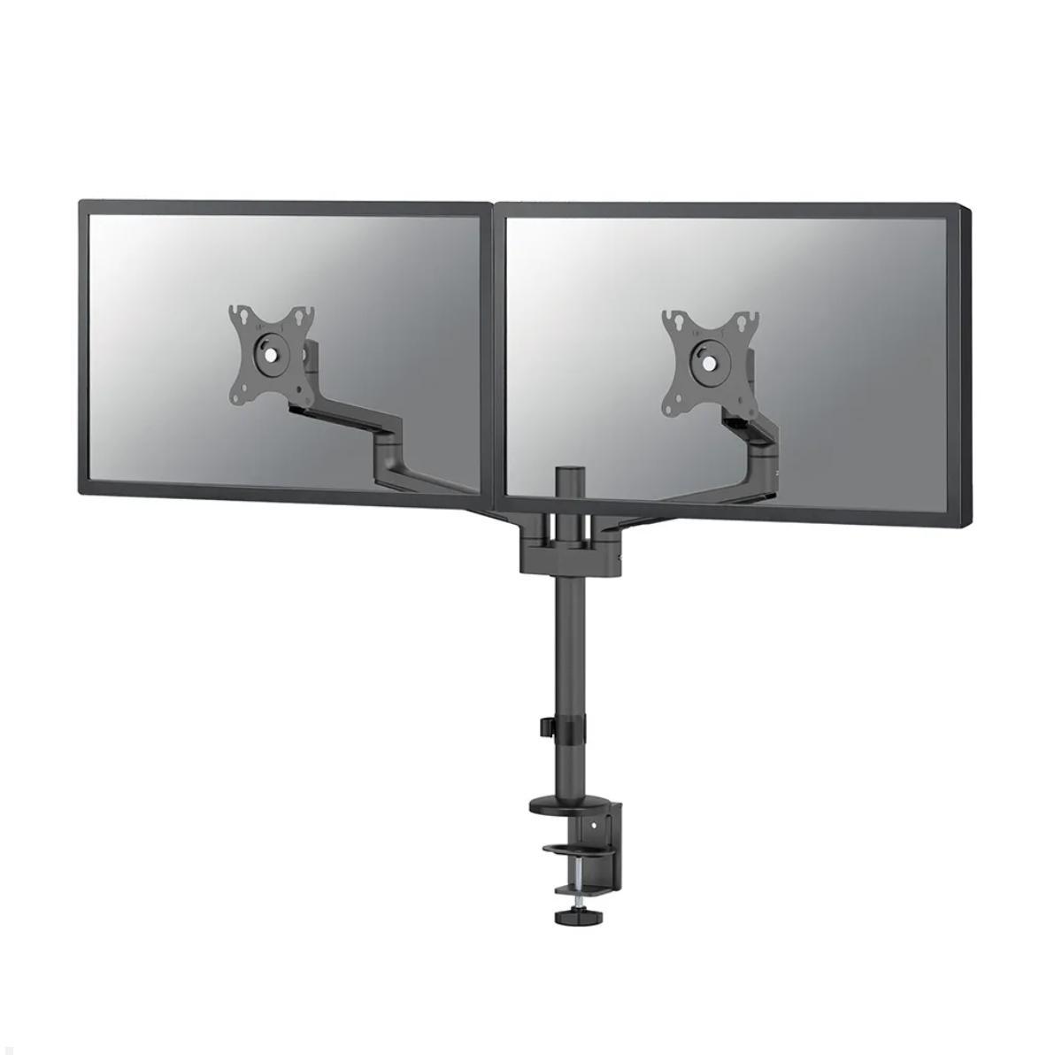 Neomounts DS60-425BL2 Monitorhalter für 2 Monitore nebeneinander bis 27 Zoll, schwarz