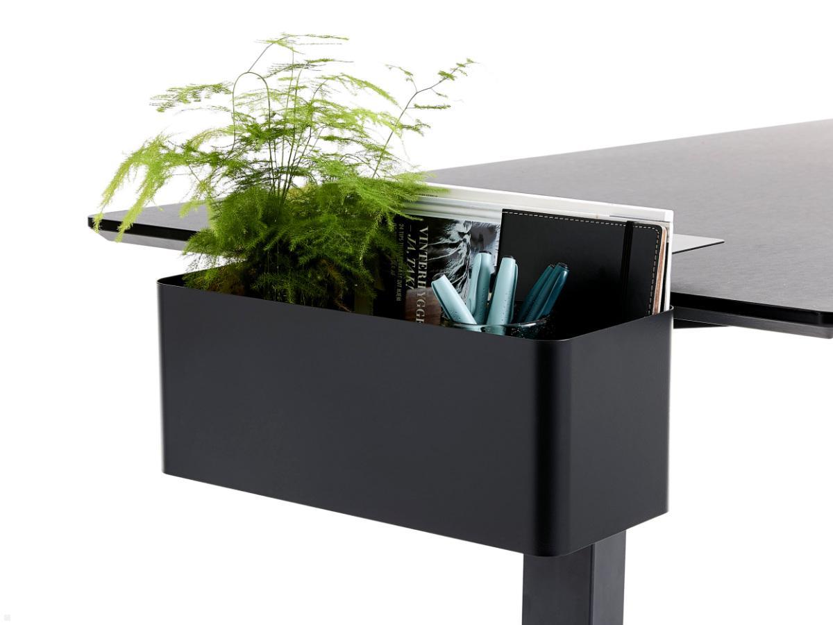 APTO FLOWERBOX Blumenkasten 397x194mm mit Tischklemmen, mattschwarz Anwendung Schreibtisch