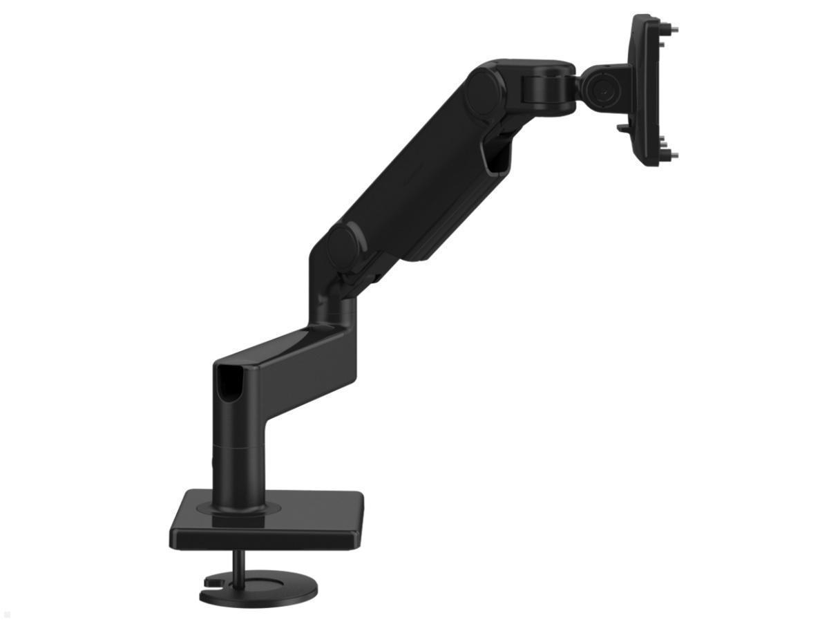 Humanscale M8.1 Monitorhalter Tisch Durchschraub, schwarz, seitliche Ansicht