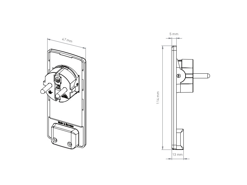 EVOline Plug Schutzkontakstecker Zeichnung