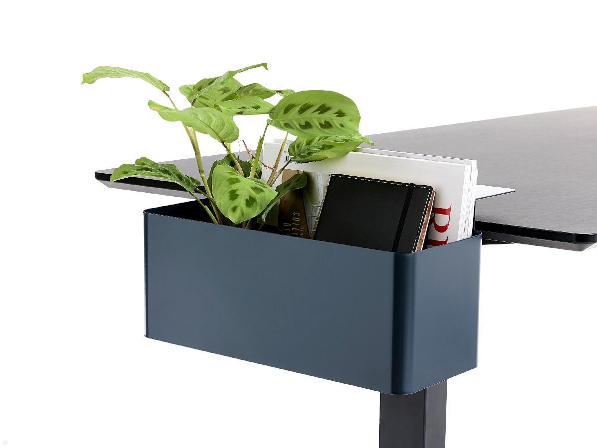 APTO FLOWERBOX Blumenkasten 397x194mm mit Tischklemmen, marineblau Anwendung Schreibtisch