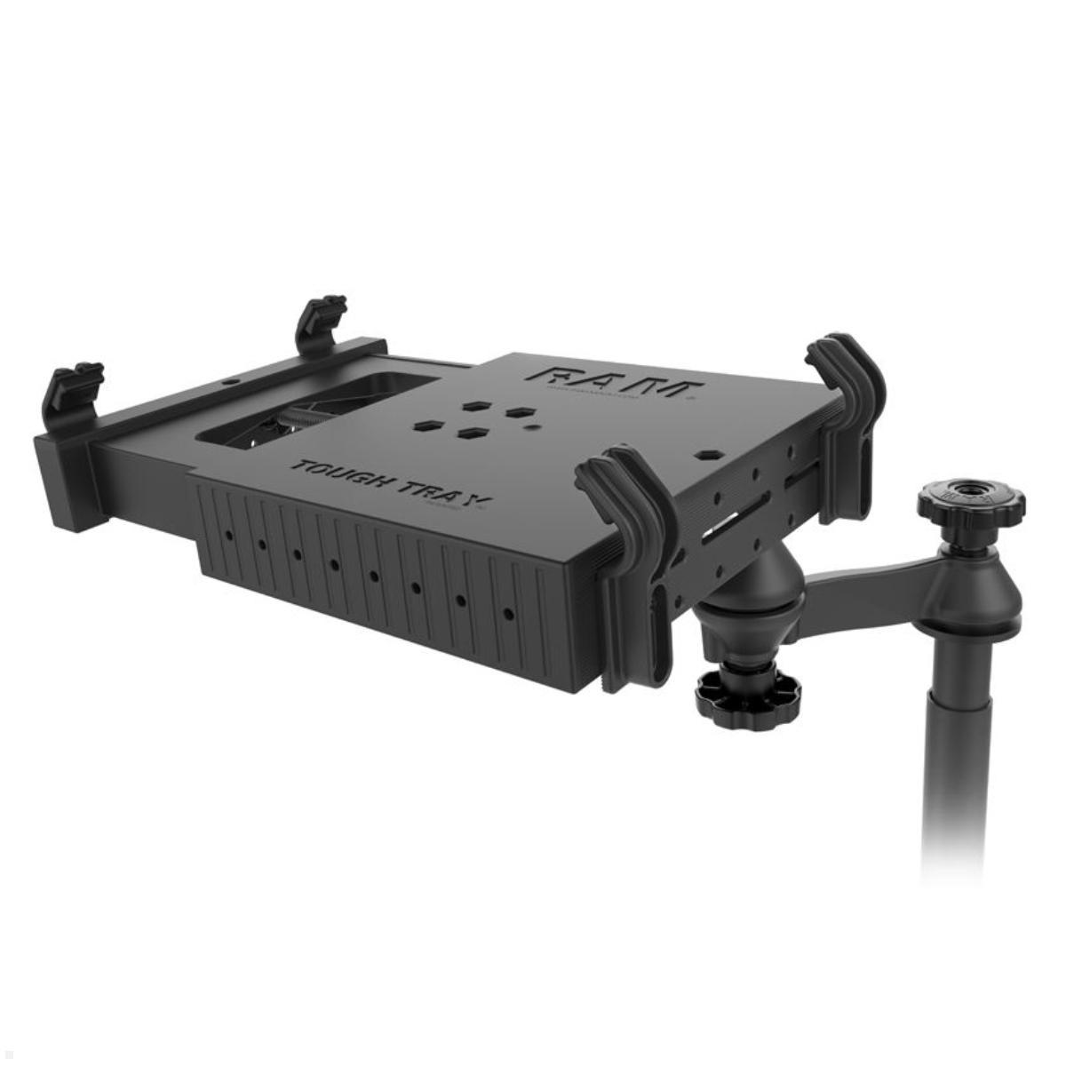 RAM Mounts universal Laptop Halter für Fahrzeug schwenkbar (RAM-VB-196-SW1), schwarz Schalle / Ablage