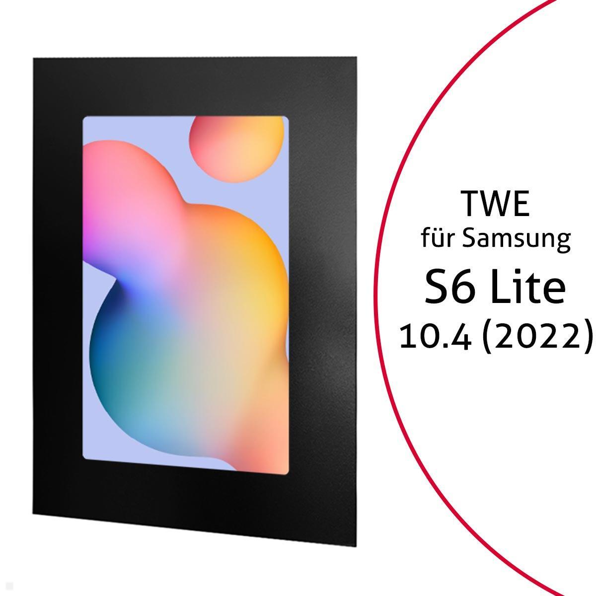 TabLines TWE107B Tablet Wandeinbau für Samsung Tab S6 Lite 10.4 (2022), schwarz