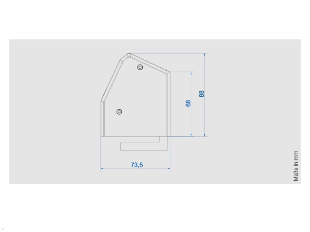 Bachmann DESK 1, 2x Steckdose, 1 USB C Charger 60W (902.0813), Maße