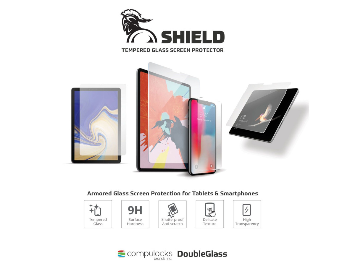 Compulocks DoubleGlass Panzerglas Displayschutz für iPad 10.2 Zoll SHIELD Serie