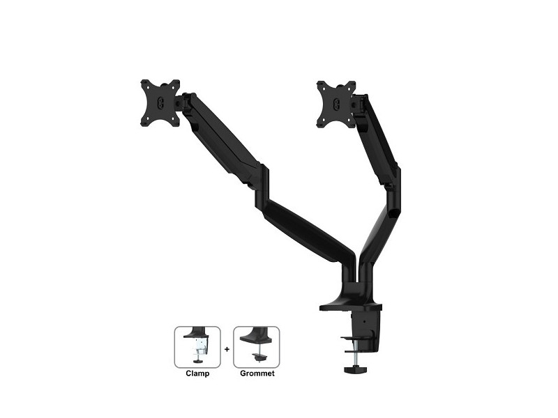 NewStar NM-D750D NeoMounts Dual-Monitor Tischhalter höhenverstellbar 10-32"