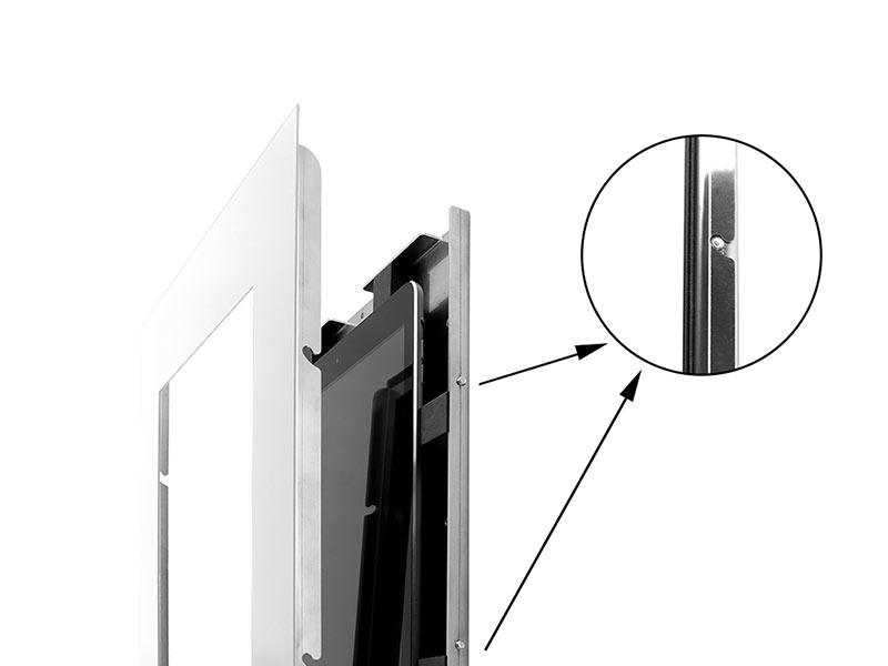 TabLines TWE070W Tablet Wandeinbau für Apple iPad Pro 11, DS, weiß einfache Montage