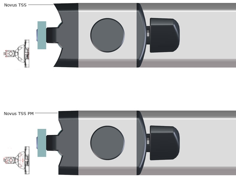 Novus TSS Faltarm II PM für Alu Profile