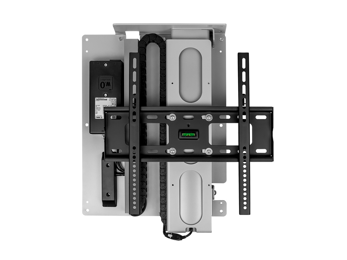 MonLines MLD675S myTVLift Deckenlift elektrisch, 675mm, silber Liftsystem mit VESA Aufnahme