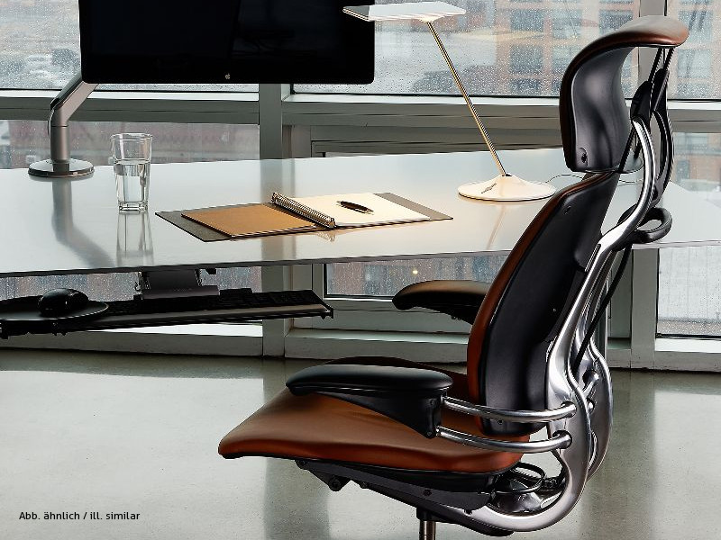 Humanscale Bürostuhl mit Kopfstütze Leder Freedom Headrest