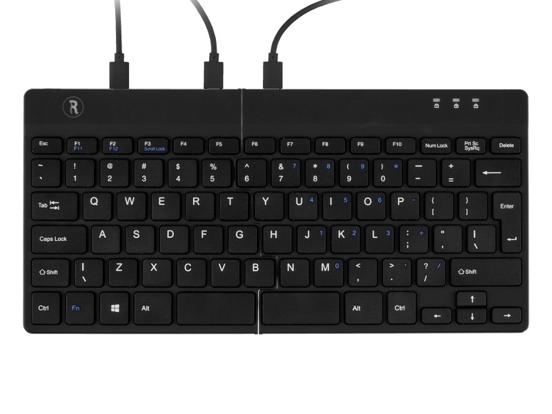 R-Go Split ergonomische Tastatur QWERTY (UK) RGOSP-UKWIBL als Kompakttastatur