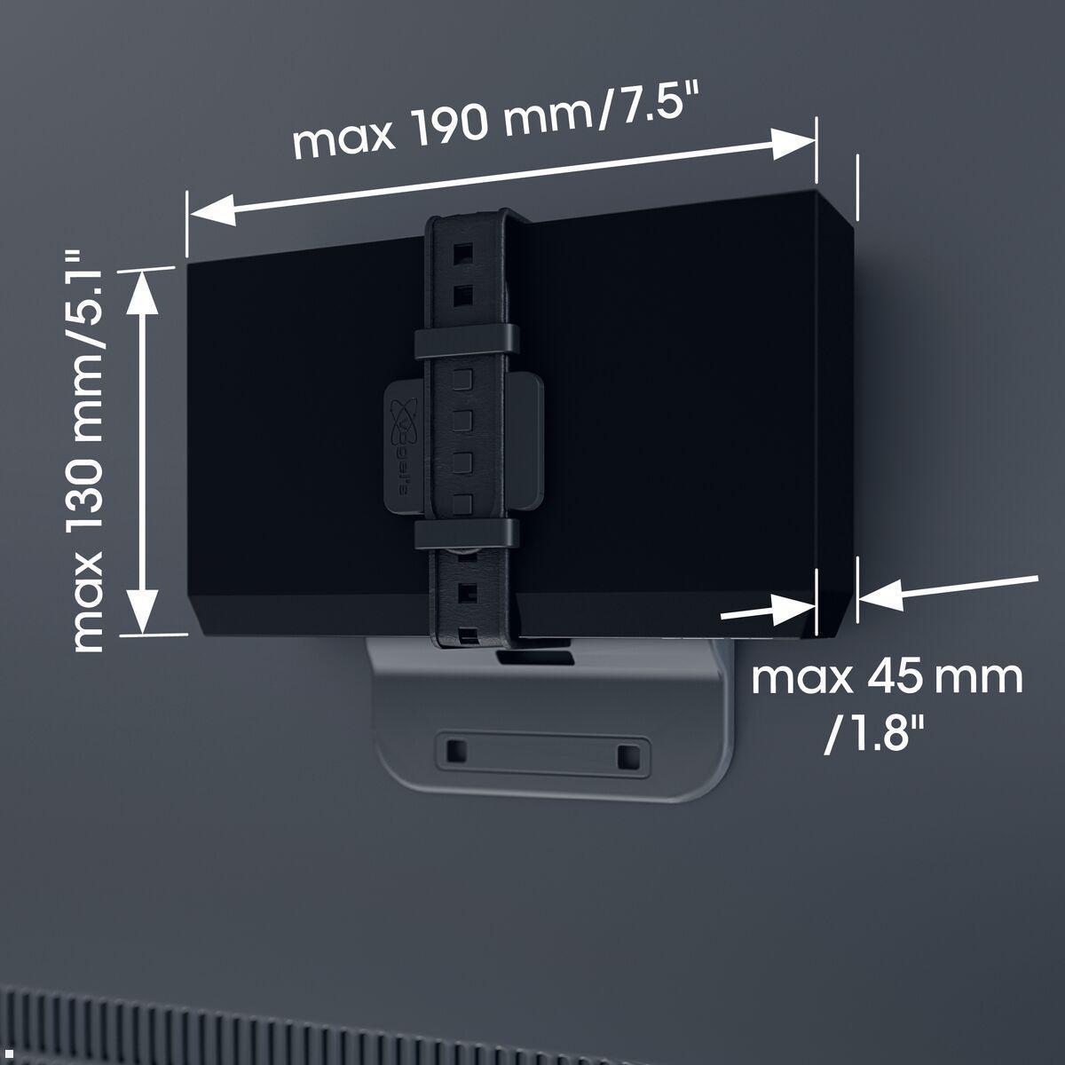 Mediabox Halterung, Vogels COMFORT TVA 6400, Maße