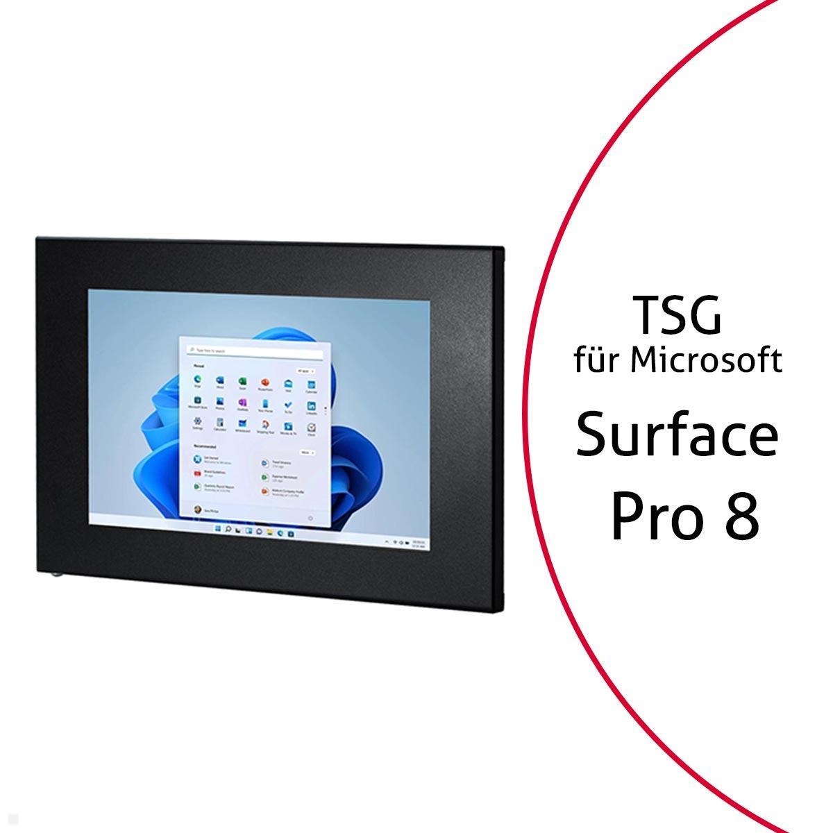 TabLines TSG083B Tablet Schutzgehäuse für Microsoft Surface Pro 8, schwarz