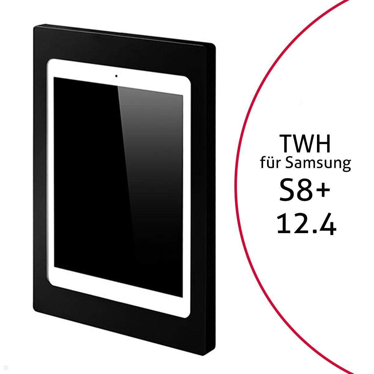 TabLines TWH040B Tablet Wandhalterung für Samsung Tab S8+ 12.4, schwarz