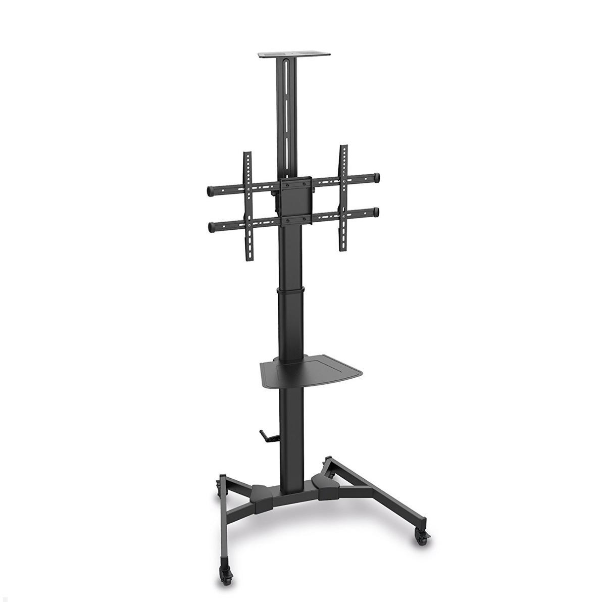  PureMounts PM-CART-70CB TV Ständer bis 70 Zoll, höhenverstellbar, schwarz stufenlose Höhenverstellbarkeit