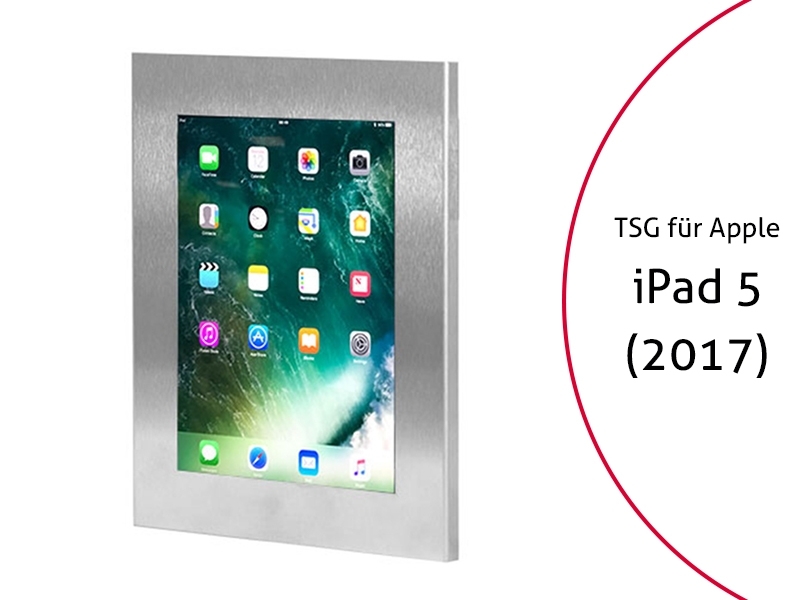 TabLines TSG041E Tablet Schutzgehäuse für Apple iPad 5 (2017), Edelstahl