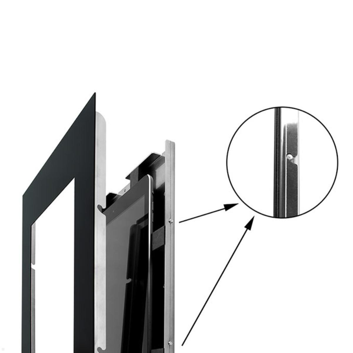 TabLines TWE108B Tablet Wandeinbau für Apple iPad 10.9 (10. Gen.), schwarz einfache Montage