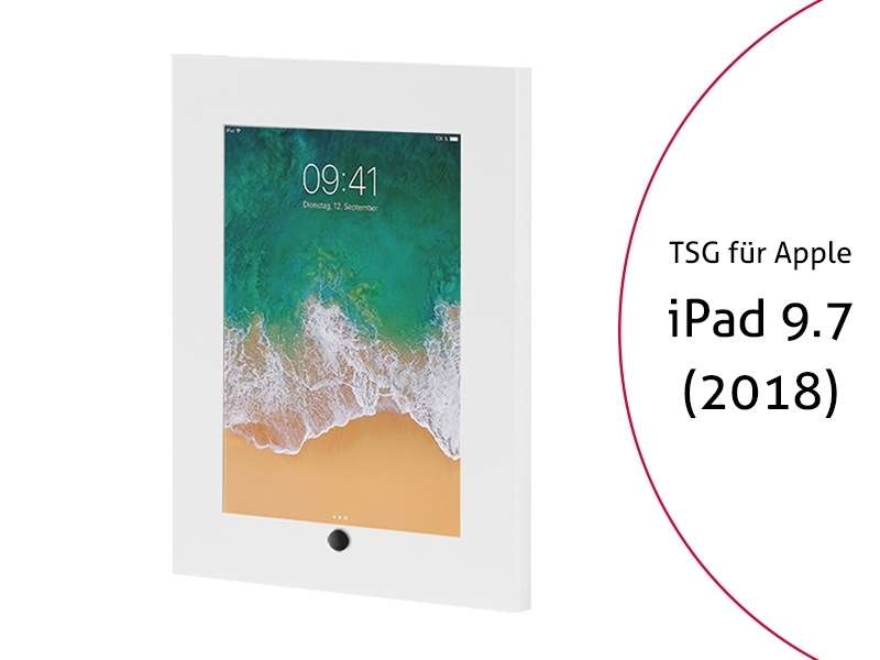 TabLines TSG055W Tablet Schutzgehäuse für Apple iPad 9.7 (2018), HB, weiß