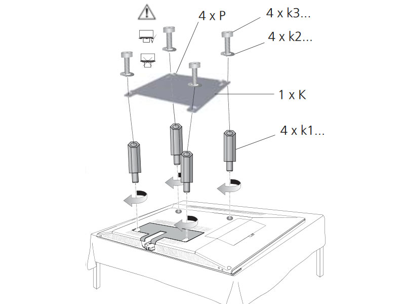 Loewe Wall Mount Slim 71361T10 / Vesa 400 Montage