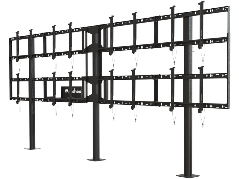 peerless DS-S555-4X2 modulare Videowand-Standhalterung Ansicht