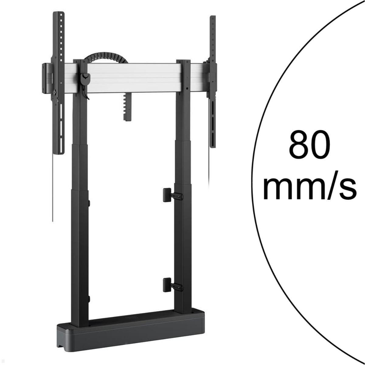 Vogels RISE 2008B elektrischer TV Boden-Wandhalter, 80 mm/s, schwarz