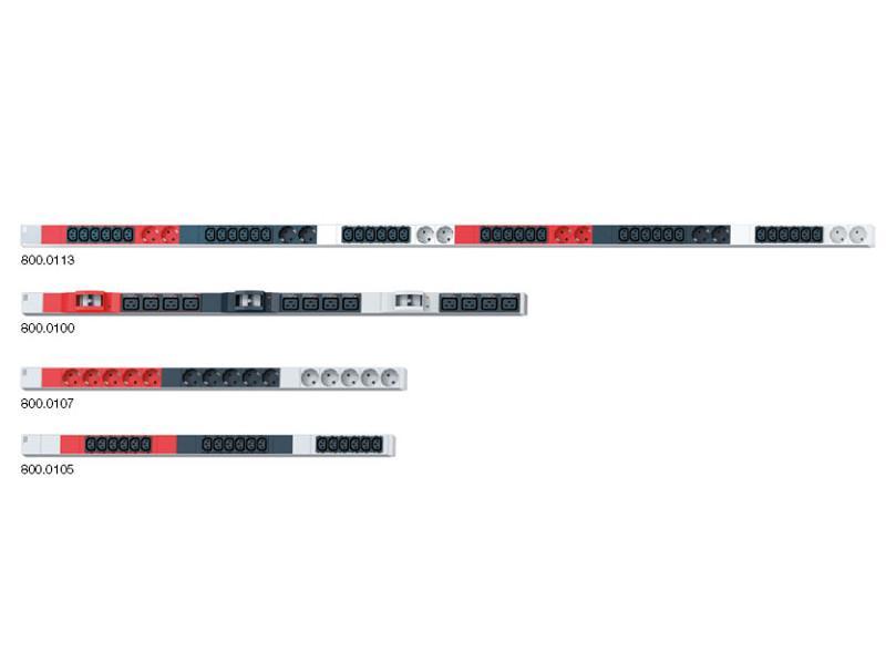 Bachmann IT PDU Vertikal Steckdosenleiste 15x Steckdose 3 Phasen 1HE (800.0107) Vertikal Steckdosenleisten im Vergleich