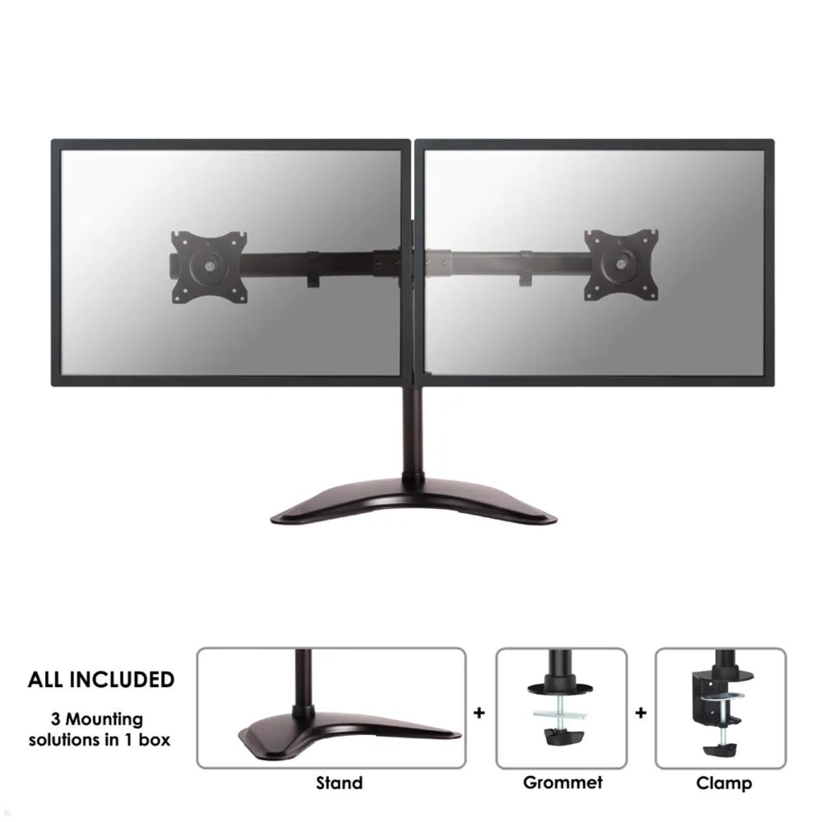 2-fach Monitorhalterung NM-D335D Dual Monitor Tischstandfuß