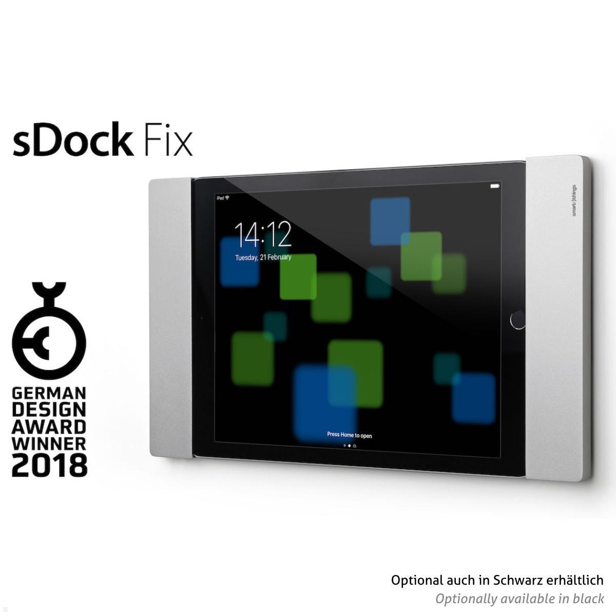 smart things sDock Fix A8 Apple iPad Mini 6 8.3 Wandhalterung, schwarz, German Design Award