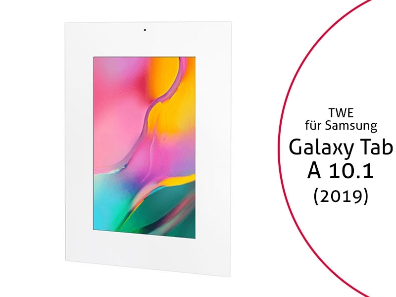 TabLines TWE080W Tablet Wandeinbau für Samsung Galaxy Tab A 10.1 (2019), DS, weiß