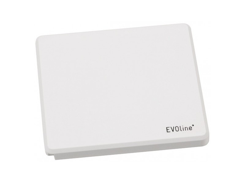 EVOline Square80 1x Schuko mit USB und CAT6 Buchse geschlossen