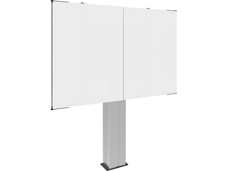 SmartMetals Zubehör Montageset m. Emaille Whiteboards für Touchscreens 55 - 70 Zoll Geschlossen