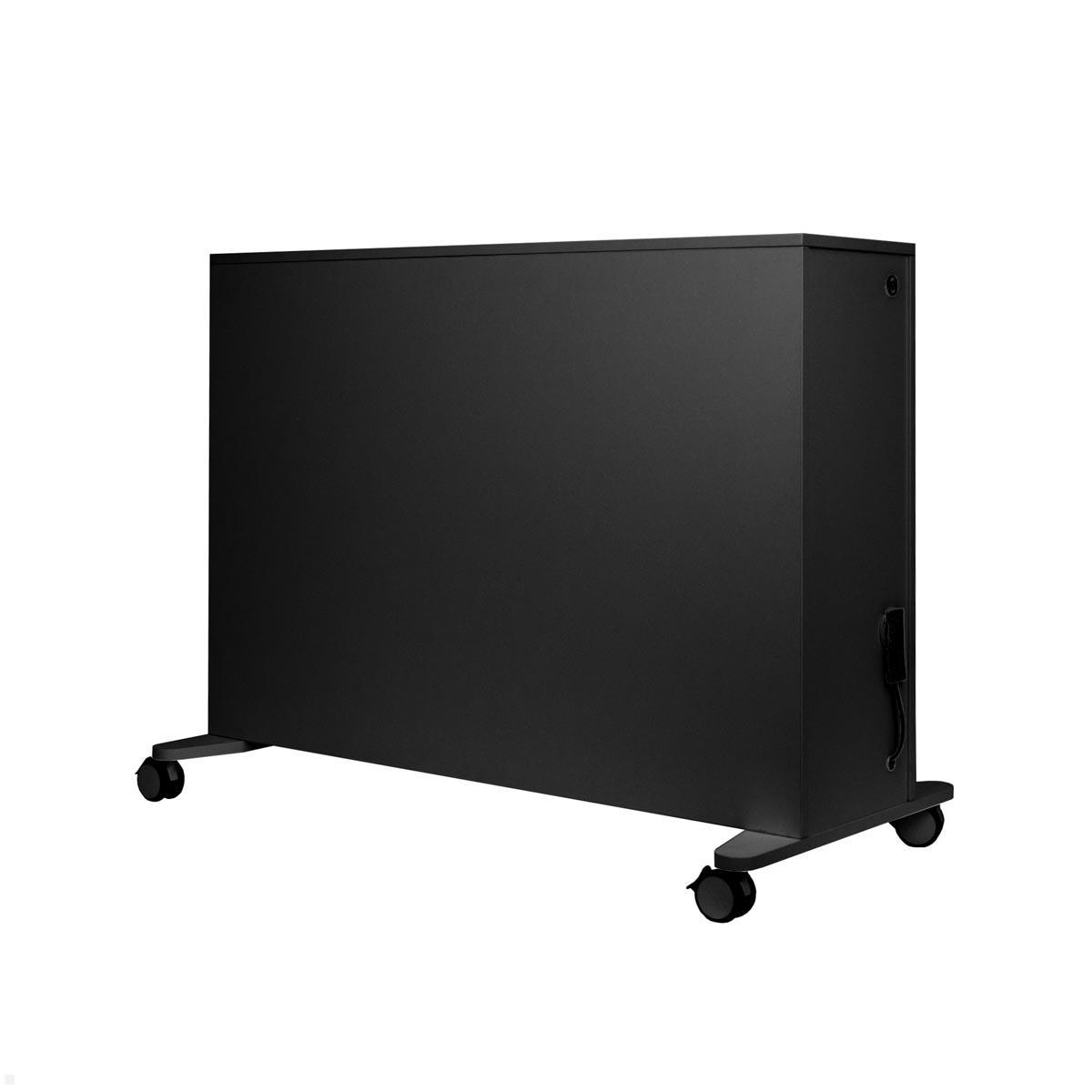 MonLines SIDEB75A mobiles TV Sideboard mit Lift bis 75 Zoll, anthrazit auf Rollen