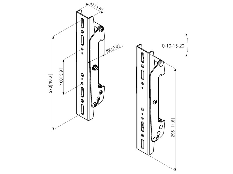 Vogels PFS 3302 Connect-it Displayadapter Zeichnung