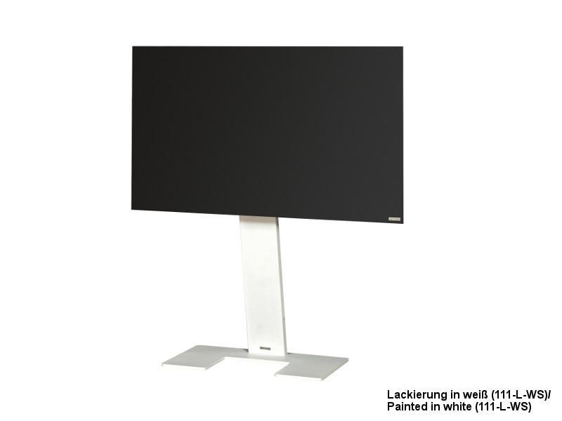 Wissmann TV Standfuß omega art111-E-1S bis 55 Zoll silber, optional weiß