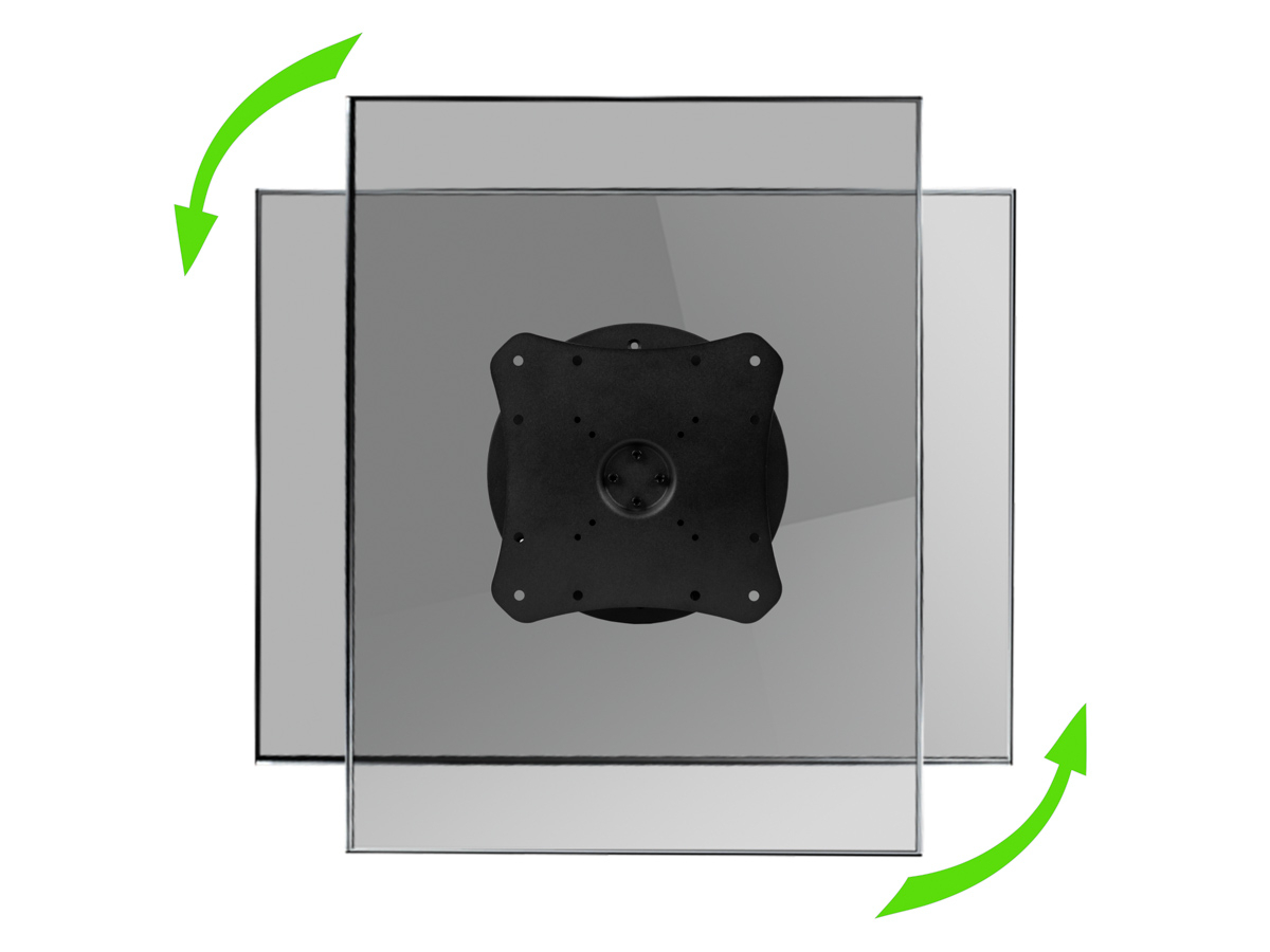 MonLines MWH007B Monitor Wandhalterung mit Pivot-Funktion