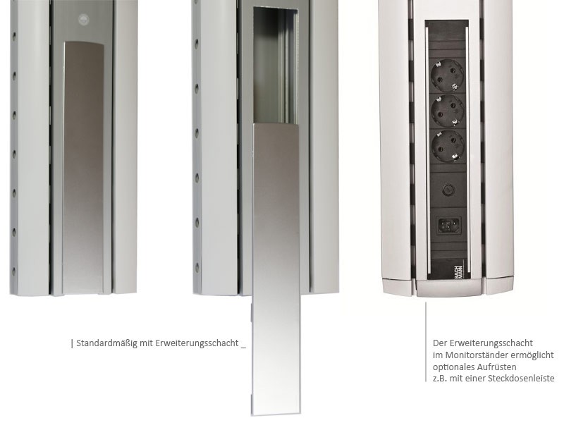 SMS Monitorständer PD033001C-P0 optional integrierte Stromversorgung