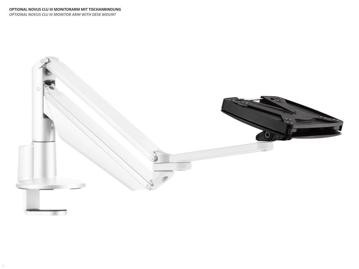 Novus Clu III Monitorarm ohne Befestigung, weiß (990+3001+000) horizontale Bildschirmposition