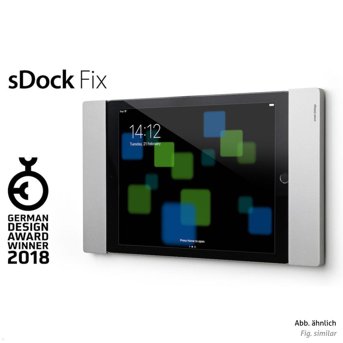 smart things sDock Fix Wandhalter Samsung Tab S7+ / S7FE / S8+ 12.4, schwarz, Auszeichnung