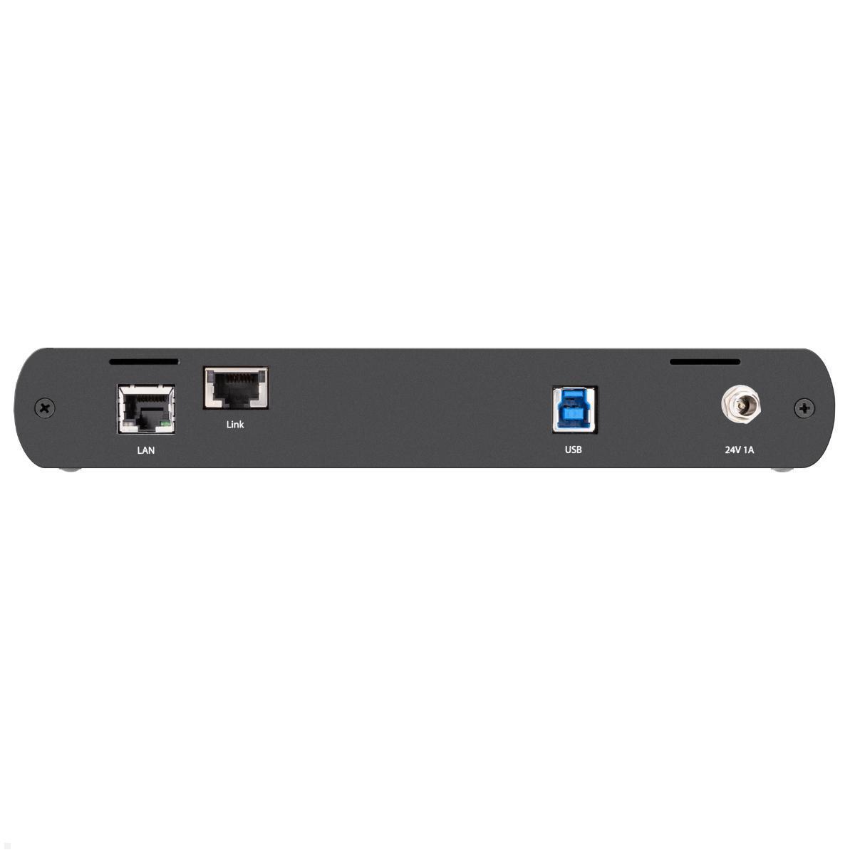 Crestron USB 3.2 Extender über CAT 6a/7 Kabel, lokal / ferngesteuert (USB-EXT-3 KIT) Rückseite LOCAL Extender