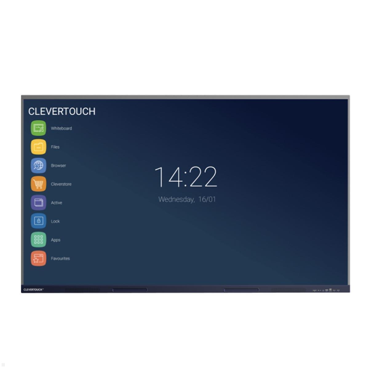 MonLines MID001 interaktives Display 65 Zoll mit Standfuß und Kamera, Clevertouch Impact MAX Display