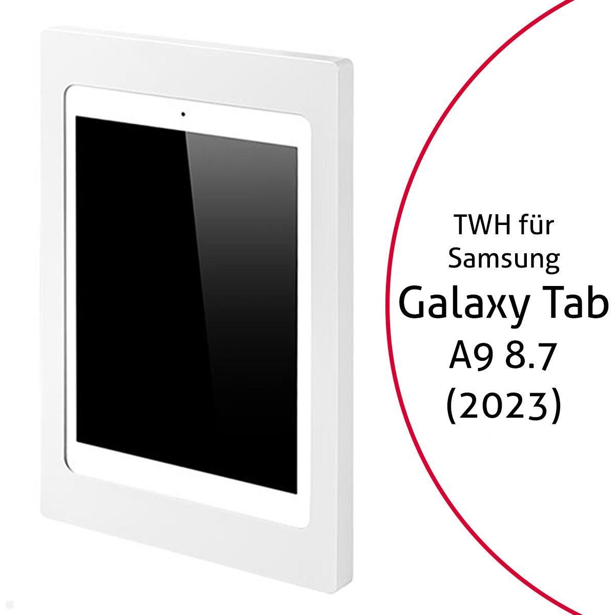 TabLines TWH054W Tablet Wandhalterung für Samsung Tab A9 8.7, weiß