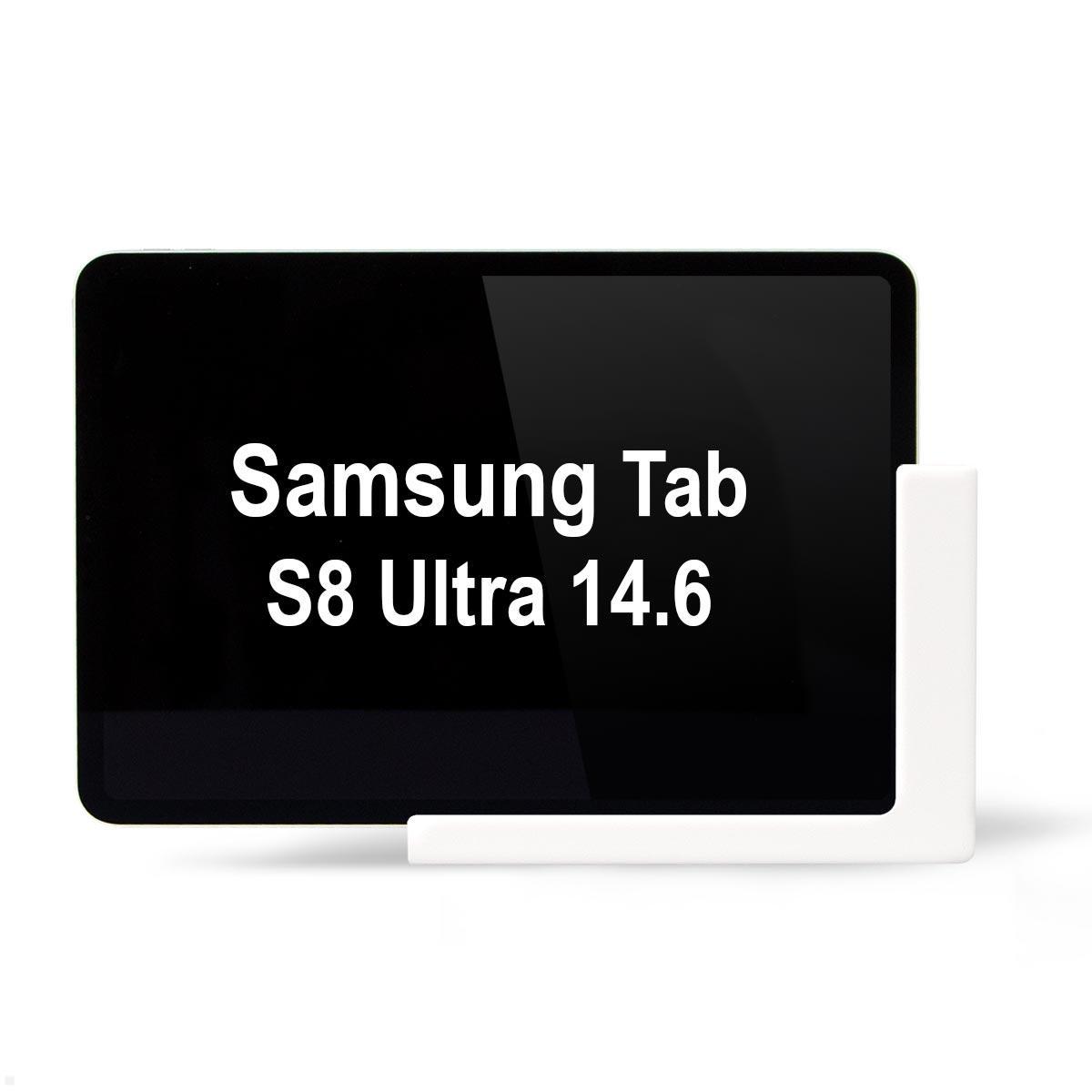 TabLines TWP022W Wandhalterung für Samsung Tab S8 Ultra 14.6, weiß