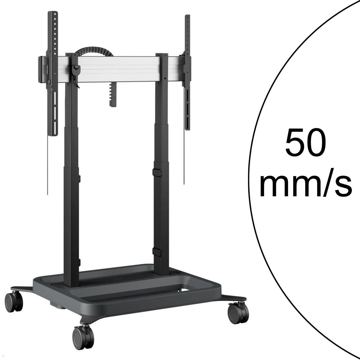 Vogels RISE 5305 mobiler elektrischer TV Ständer, 50 mm/s, Doppelrollen