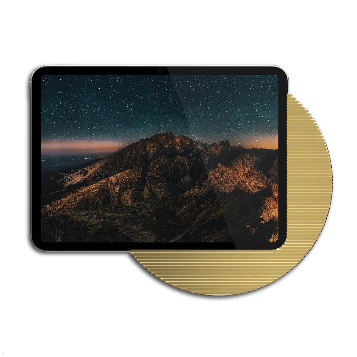 Displine Moonlight Wall Apple iPad 10.9 (10.Gen) Wandhalter USB-C, gold eloxiert