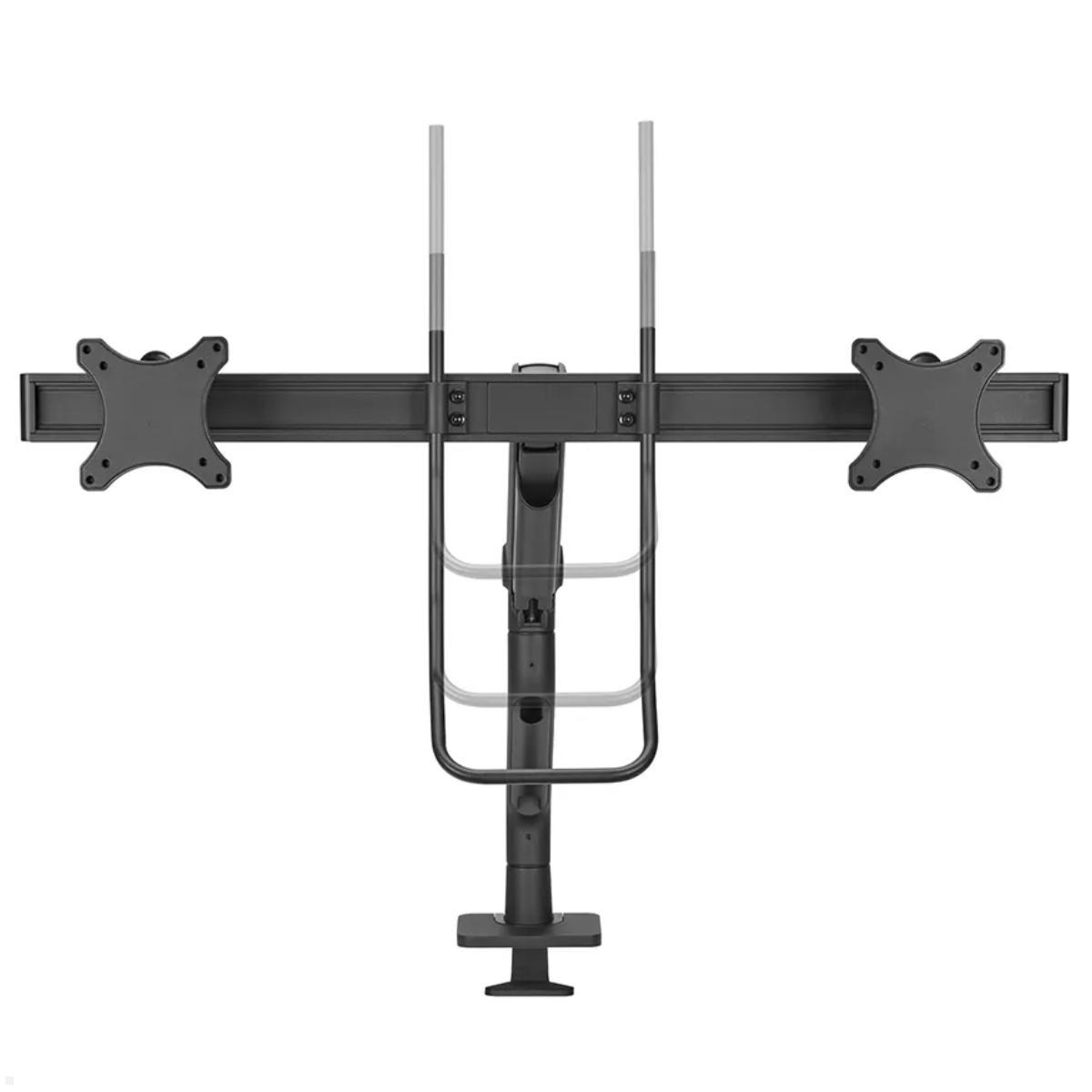 Neomounts DS75S-950BL2 Monitorhalterung für 2 Monitore bis 27 Zoll, schwarz, Handgriff
