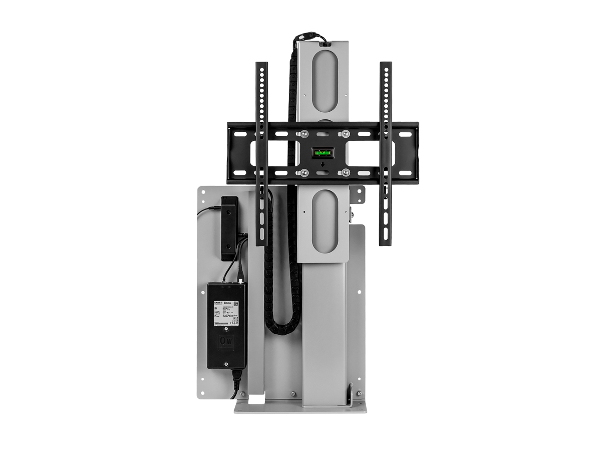 MonLines MLS675S myTVLift Standfuß elektrisch, 675mm, silber Liftsystem min. Höhe