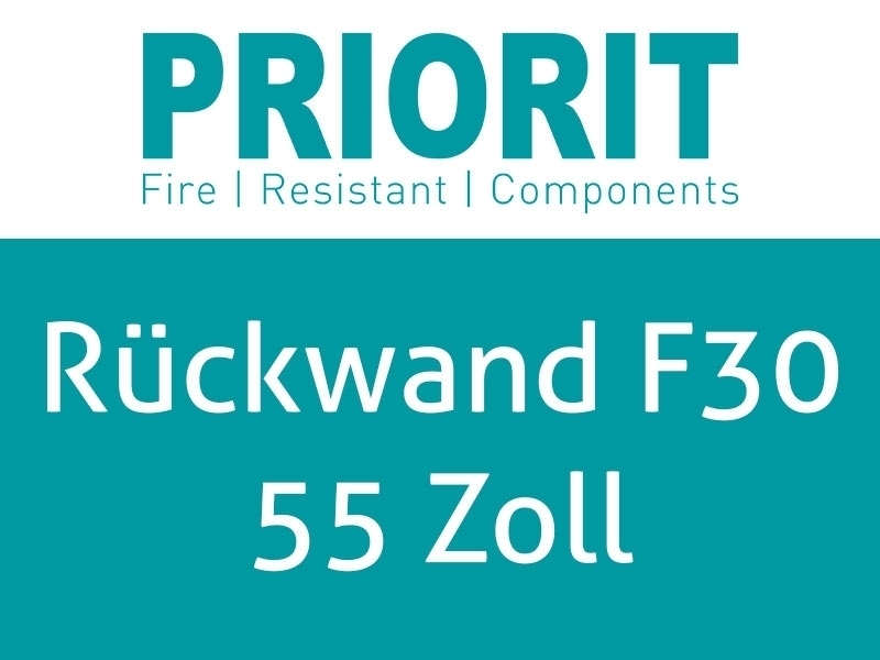 Priorit Rückwand für Monitoreinhausung PRIODIS F30 feuerhemmend 55Zoll