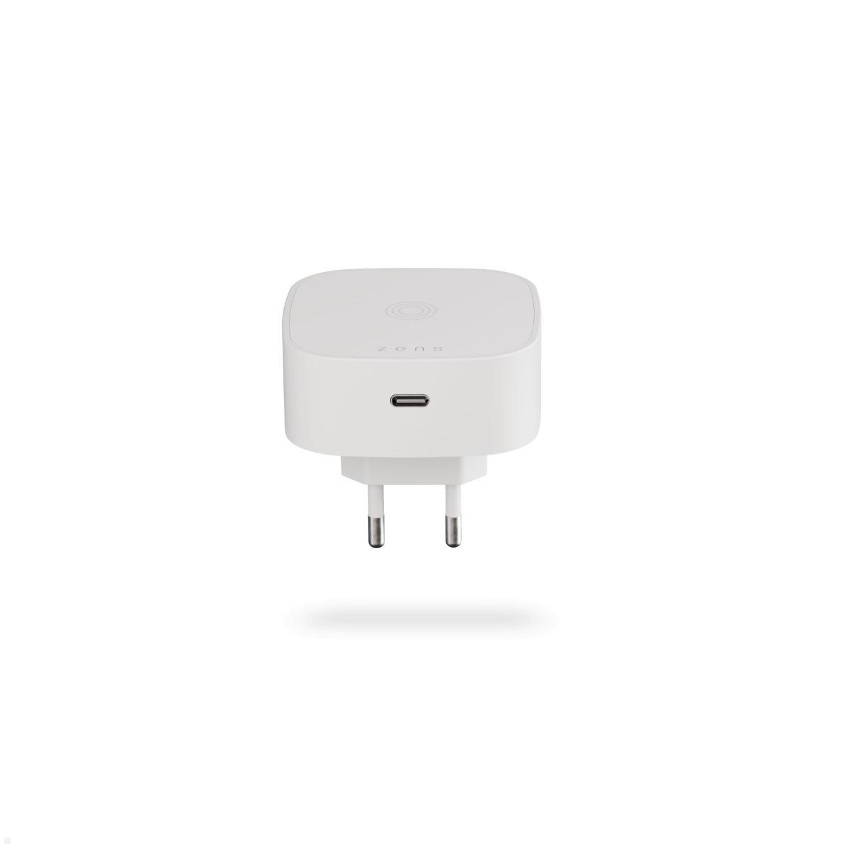 Zens ZESC18W/00 Wireless Charging Stecker, weiß USB-C Anschluss